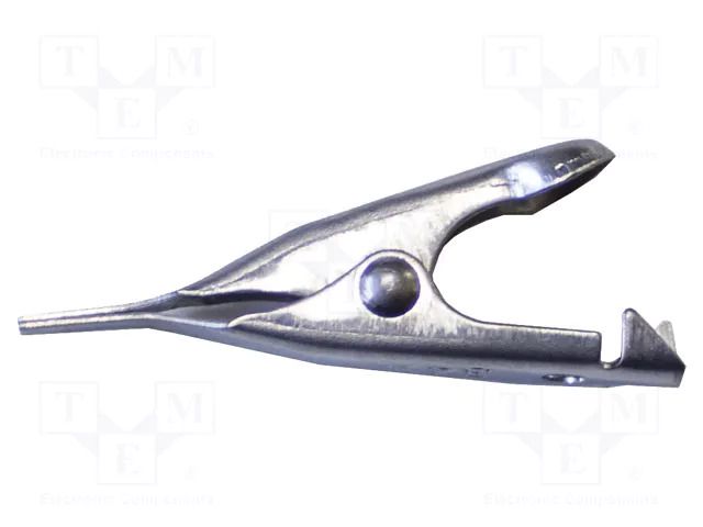 Crocodile clip; 5A; Grip capac: max.5.6mm; Overall len: 28mm MUELLER ELECTRIC BU-34X