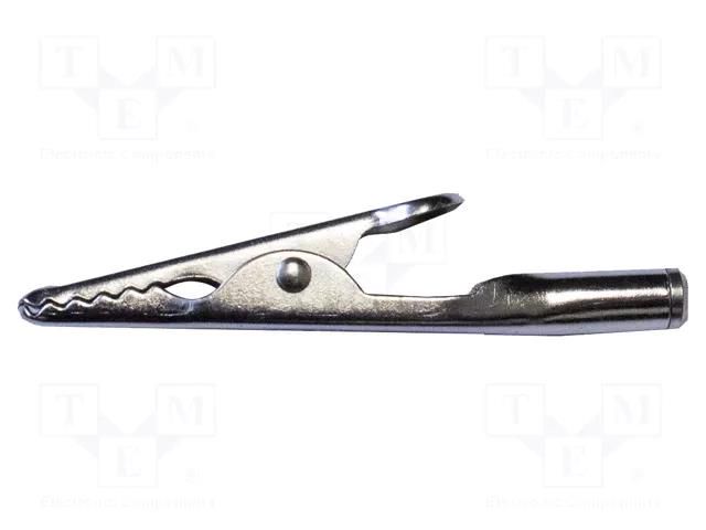 Crocodile clip; 10A; Grip capac: max.7.9mm; Overall len: 51.59mm MUELLER ELECTRIC BU-61