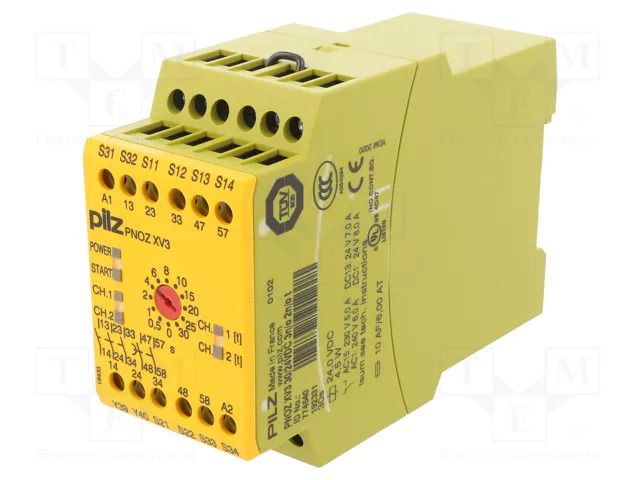 Module: safety relay; 24VDC; OUT: 5; for DIN rail mounting; IP44 PILZ PZ-774540