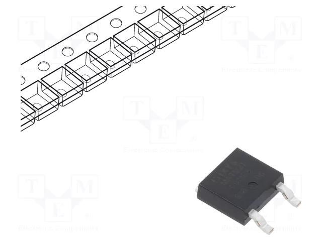 Diode: rectifying; SMD; 1.2kV; 10A; TO252AA; Ufmax: 1.21V; Ifsm: 100A IXYS DMA10IM1200UZ-TUB