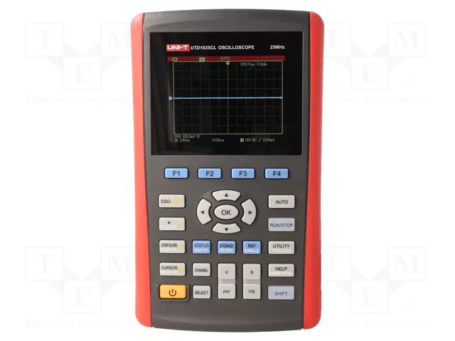 Handheld oscilloscope; 25MHz; LCD TFT 3,5"; Ch: 1; 250Msps; 12kpts UNI-T UTD1025CL