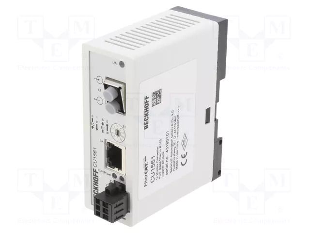 Media converter; ETHERNET/EtherCAT/single-mode fiber; 24VDC Beckhoff Automation CU1561