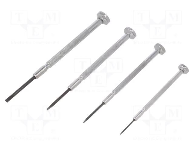 Kit: screwdrivers; precision; slot; SL 1,SL 1.6,SL 2,SL 2.4 C.K CK-T4852P