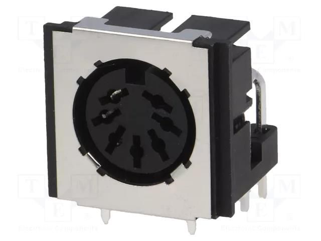 Connector: DIN; socket; female; shielded; PIN: 7; 270°; angled 90° CLIFF FM6727