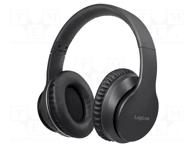 Headphones; black; Jack 3,5mm; headphones; 10m; 32Ω; Bluetooth: 5.0 LOGILINK BT0053
