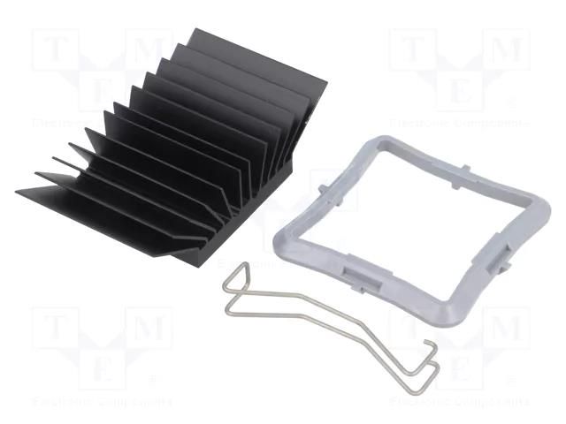 Heatsink: extruded; grilled; BGA; black; L: 32.5mm; W: 32.5mm Advanced Thermal Solutions ATS-51325K-C1-R0