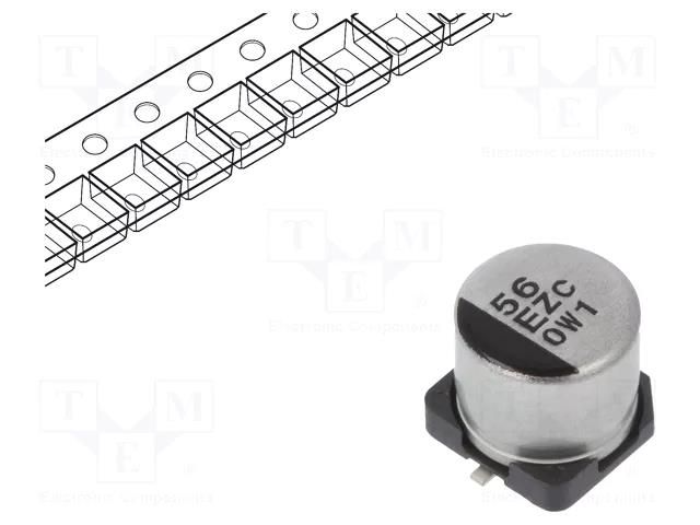 Capacitor: hybrid; 56uF; 25VDC; ESR: 50mΩ; ZC; SMD; ±20%; -55÷125°C PANASONIC EEHZC1E560P