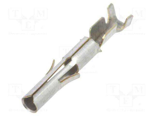 Contact; female; Universal MATE-N-LOK; brass; tinned; 0.2÷0.8mm2 TE Connectivity 350570-1/C