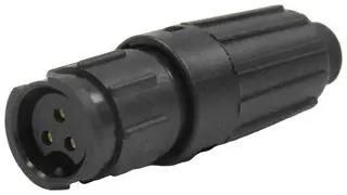CIRCULAR CONN, PLUG, 3POS, CRIMP W8280-3SG-P-528
