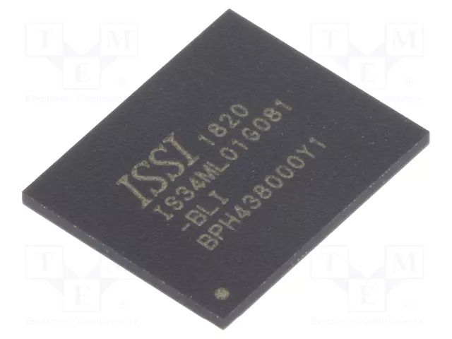 IC: FLASH memory; 1GbFLASH; parallel 8bit; VFBGA63; parallel ISSI IS34ML01G081-BLI