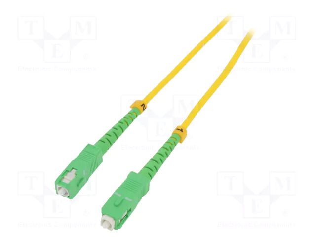 Fiber patch cord; SC/APC,both sides; 5m; Optical fiber: 9/125um QOLTEC QOLTEC-54284