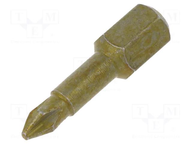 Screwdriver bit; Phillips; PH1; Overall len: 25mm; TORSION WERA WERA.05056605001