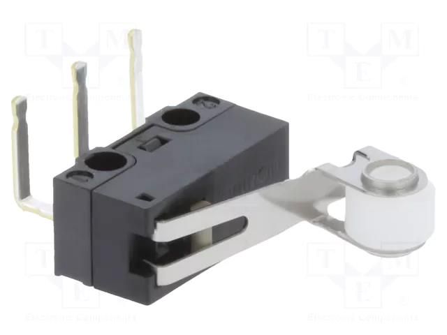 Microswitch SNAP ACTION; with lever (with roller); SPDT; Pos: 2 OMRON Electronic Components D2F-01FL2-A