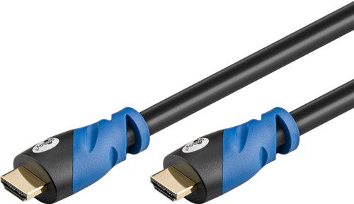 Certified Premium High Speed HDMI™ Cable with Ethernet, Certified, 1 m, black - 4K/60Hz 72316