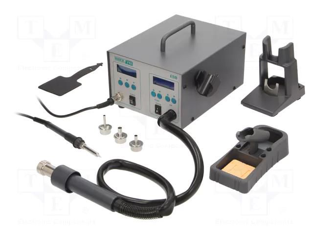 Station: service; 50÷500°C; ESD; 230VAC; 1÷120l/min QUICK QUICK-712