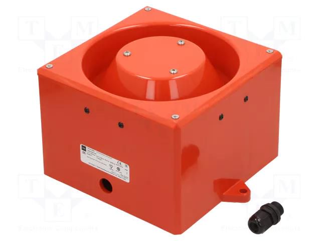 Signaller: sound; siren; 230VAC; 116dB(d=1m); YA80; IP65; red; ABS CLIFFORD & SNELL YA80/N/RF/WR