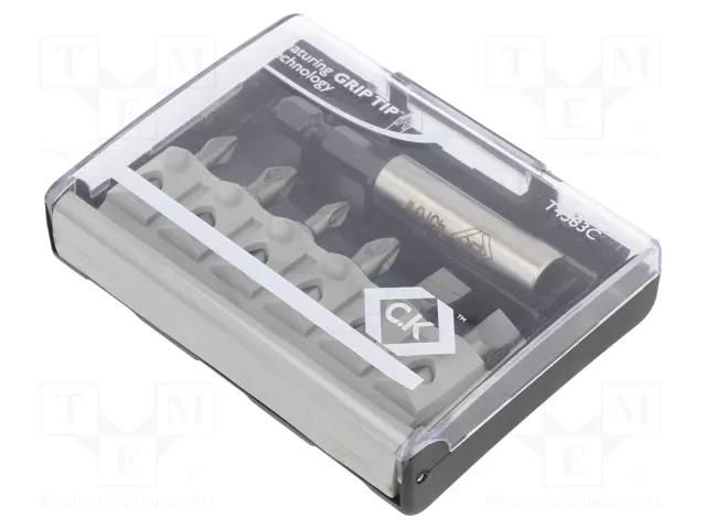 Kit: screwdriver bits; Phillips,Pozidriv®,slot; 25mm; 7pcs. C.K CK-T4583C