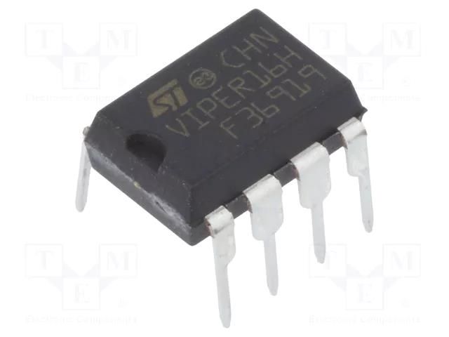 IC: driver; buck,buck-boost,flyback; DIP7; 2.5A; 800V; Ch: 1; 0÷80% STMicroelectronics VIPER16HN