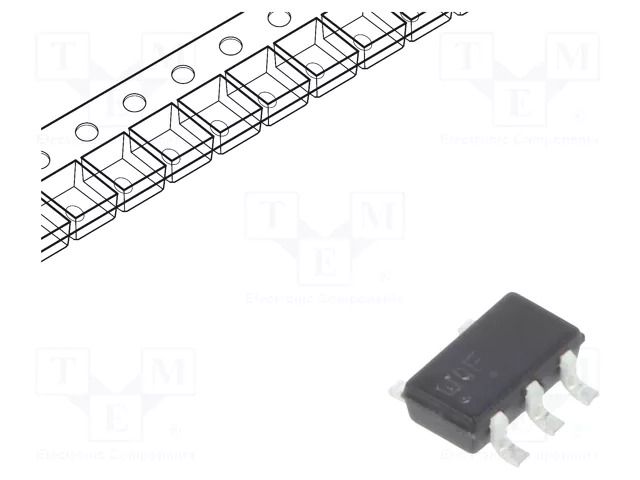 IC: digital; buffer,non-inverting; Ch: 1; CMOS; SMD; TSOP5; VHC ONSEMI M74VHC1G125DTT1G