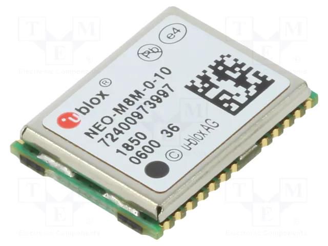 Module: GPS/BEIDOU; ±2.5m; NMEA,RTCM,UBX; -167dBm; 1.7÷3.6VDC u-blox NEO-M8M-0