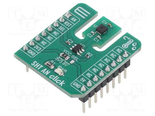 Click board; prototype board; Comp: SHT31-ARP; 3.3VDC,5VDC MIKROE MIKROE-3984