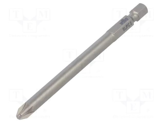 Screwdriver bit; PlusMinus PZ-type; SL/PZ2; Overall len: 90mm WIHA WIHA.32689