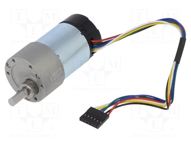 Motor: DC; with gearbox; 24VDC; 3A; Shaft: D spring; 330rpm; 30: 1 POLOLU POLOLU-4692
