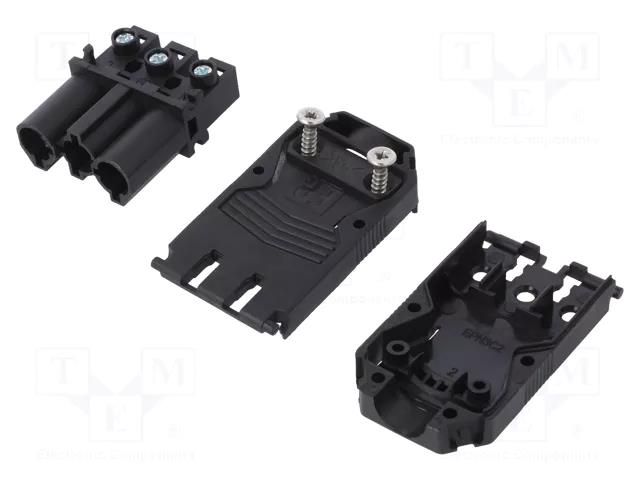 Connector: AC supply; screw terminal; male; EPN3; 20A; 250VAC; 2+PE AAG STUCCHI EPN1104