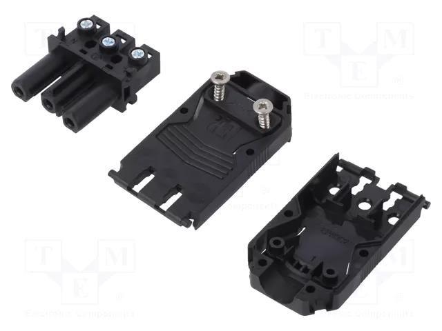 Connector: AC supply; screw terminal; female; EPN3; 20A; 250VAC AAG STUCCHI EPN1114