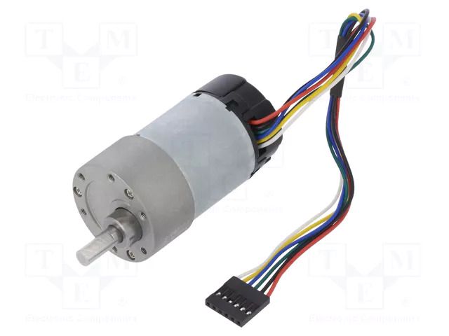 Motor: DC; with gearbox; 12VDC; 5.5A; Shaft: D spring; 1600rpm POLOLU POLOLU-4757