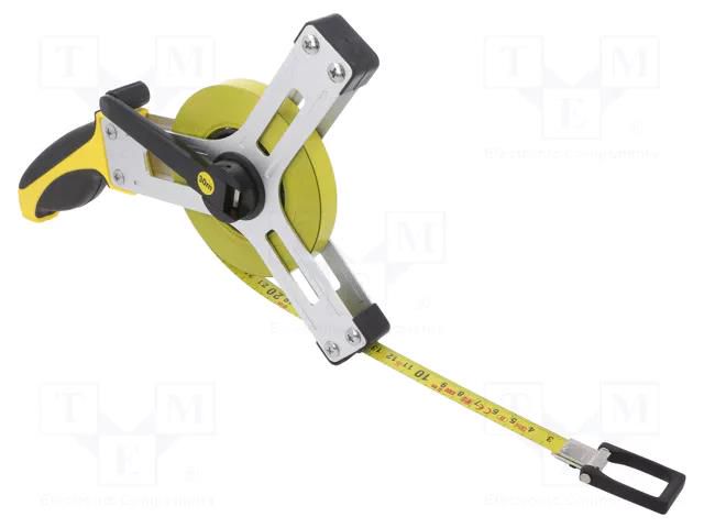 Measuring tape; L: 30m; Width: 13mm; ABS,aluminium,elastolan MEDID MED.266030