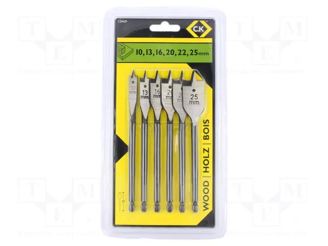 Drill set; for wood; wood,chipboard; 6pcs. C.K CK-T2942P