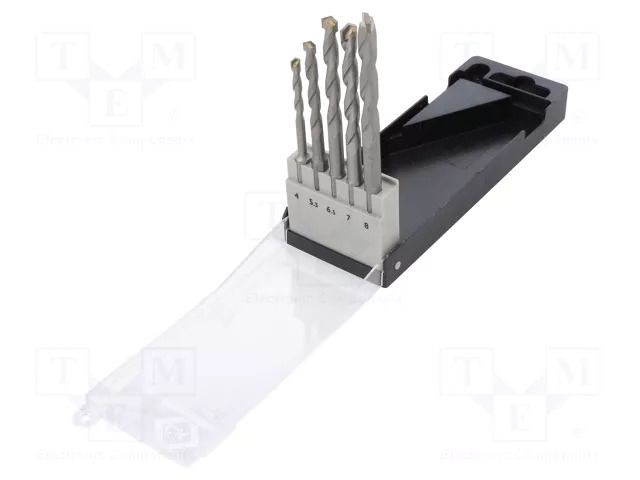 Drill set; for concrete; cemented carbide; plastic cassette C.K CK-T3112