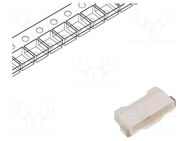 LED; SMD; 2808; green; 60mcd; 2.8x0.8x1.2mm; 110°; 20mA; λd: 574nm LUMEX SML-LXR2808SUGC-TR