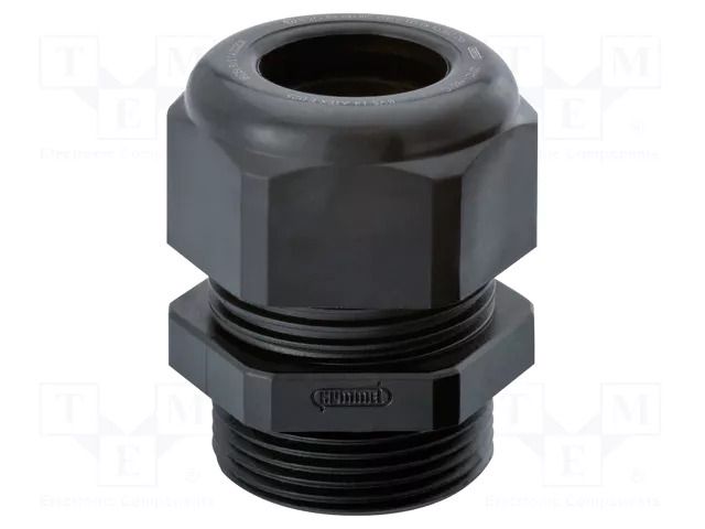 Cable gland; with long thread; M16; 1.5; IP68; polyamide; black HUMMEL HUMMEL-1292160131
