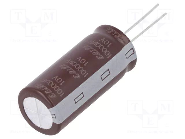 Capacitor: electrolytic; low ESR; THT; 10000uF; 10VDC; Ø18x40mm Elite ED1A103MNN1840