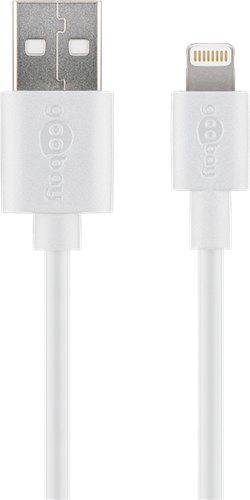 Lightning USB Charging and Sync Cable, 2 m, white, 2 m - MFi cable for Apple iPhone/iPad 72907