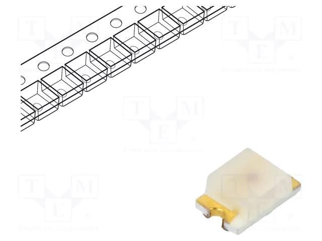 LED; SMD; 0805; red; 7.15mcd; 2x1.3x0.8mm; 130°; 20mA; λd: 640nm; 48mW LUMEX SML-LXT0805IW-TR