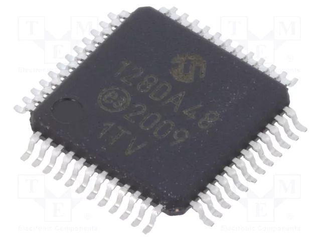 IC: AVR microcontroller; TQFP48; 1.8÷5.5VDC; Cmp: 3; AVR128; AVR-DA MICROCHIP TECHNOLOGY AVR128DA48-I/PT