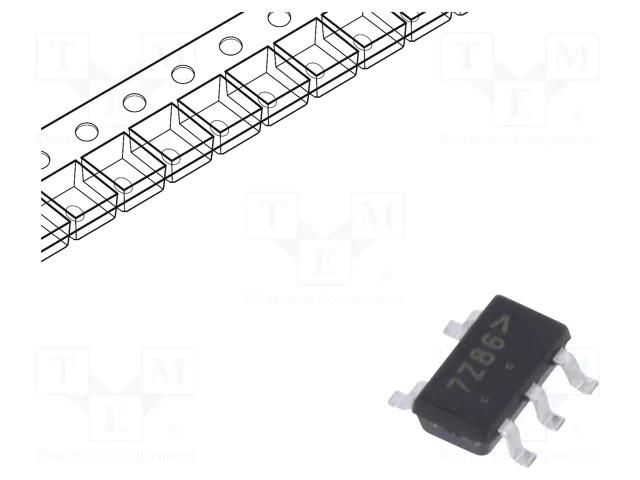 IC: digital; XOR; Ch: 1; IN: 2; SMD; SC74A; 1.65÷5.5VDC; -40÷85°C ONSEMI NC7SZ86M5X