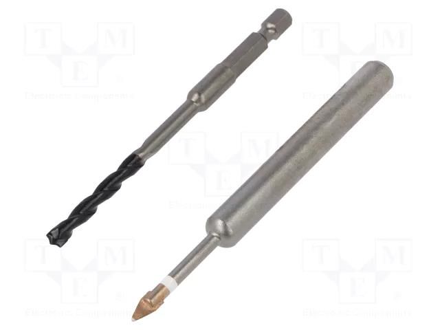Drill set; steel; blister; KERAMO EXTREME; concrete,ceramics; 5mm ALPEN-MAYKESTAG ALP.300052100