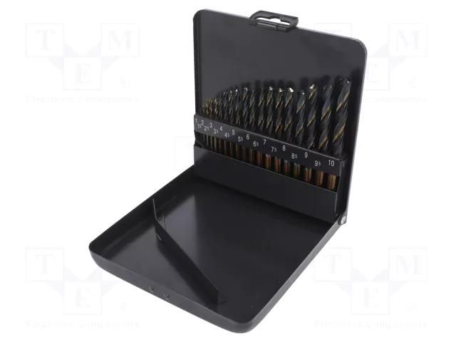 Drill set; for metal; high speed steel; SPRINT MASTER; 19pcs. ALPEN-MAYKESTAG ALP.810311100
