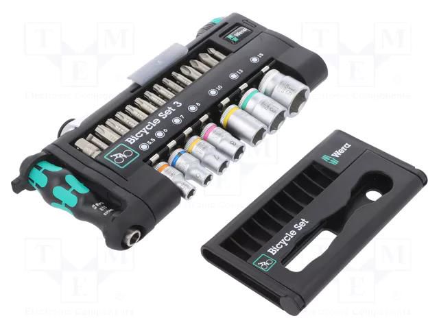 Kit: general purpose; Bicycle; case; 39pcs. WERA WERA.05004172001