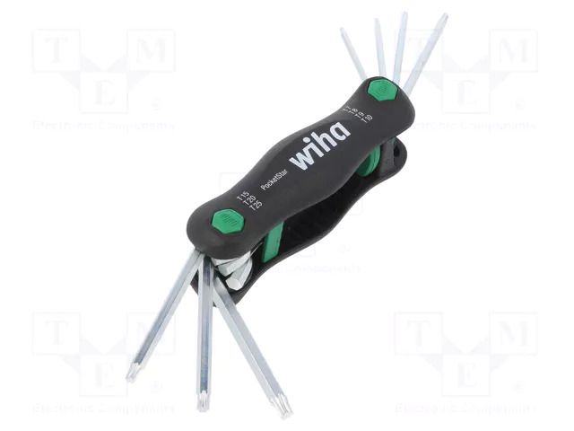 Wrench: Torx®-set; TX7,TX8,TX9,TX10,TX15,TX20,TX25; 7pcs. WIHA WIHA.23051