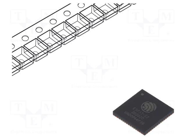 IC: SoC; WiFi; FTP,HTTP,IPv4,TCP,UDP; SMD; QFN56; 7x7mm ESPRESSIF ESP32S2