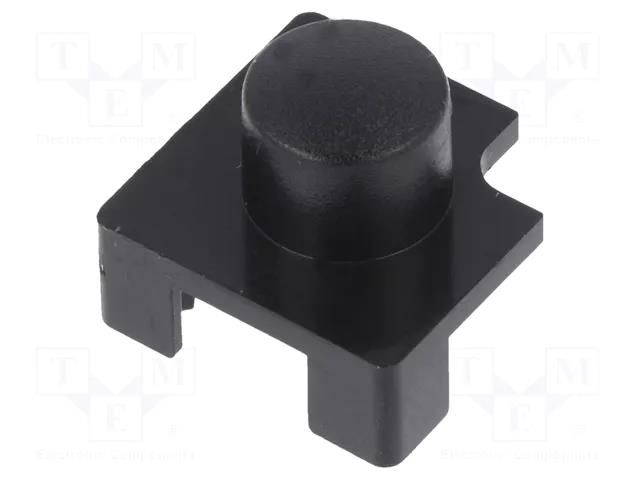 Button; Body: black; round Marquardt 827.100.011