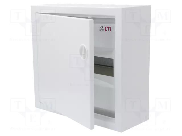 Enclosure: for modular components; IP30; light grey; steel; IK08 ETI POLAM ETI-WRP12-1