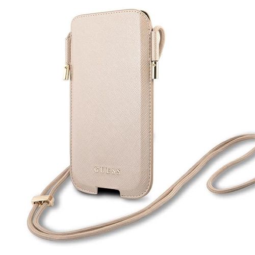 Guess Handbag GUHCP12MSAPSLG 6.1&quot; gold/gold Saffiano, Guess 3666339005207 3666339005207