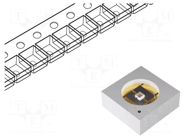 Power LED; UV-B; 120°; 20mA; λd: 303÷315nm; Pmax: 200mW; 3535; 5÷8VDC ProLight Opto PB2D-UCLA-KB