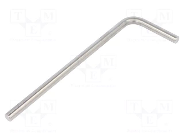 Connecting tubes; angular; D: 10mm; L: 210mm; stainless steel; oval ELESA+GANTER GN480.3-D10-70-210